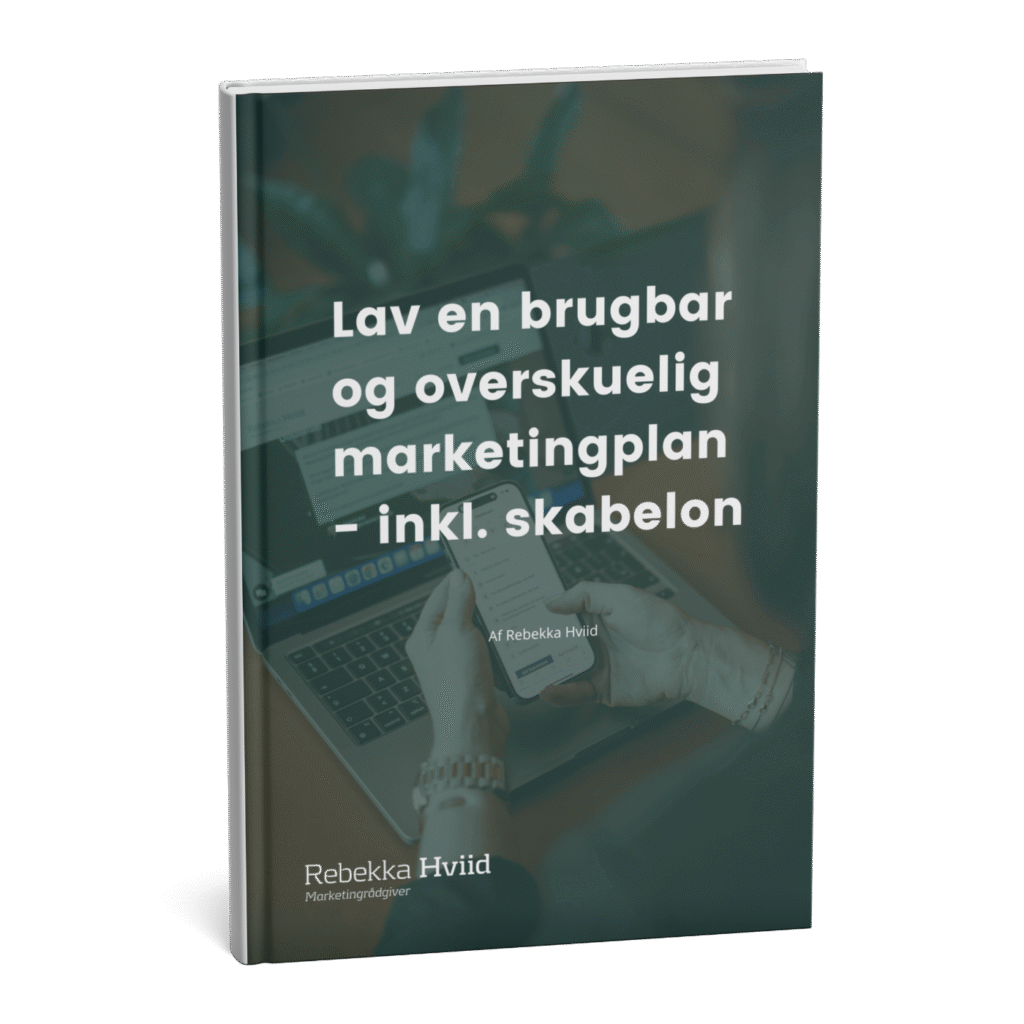 E-bog om marketingplan med skabelon fra Rebekka Hviid.