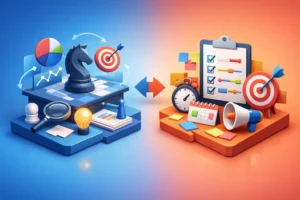 Marketingstrategi versus handlingsplan: Kend forskellen